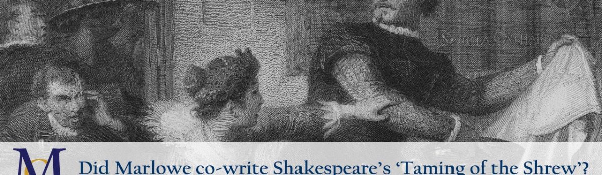 An engraving of a scene from The Taming of the Shrew by Georg Goldberg