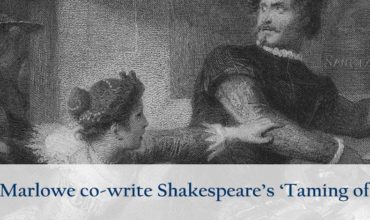 An engraving of a scene from The Taming of the Shrew by Georg Goldberg